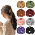 thumbnail image 1 of 4 pinzas mágicas para el pelo con forma de nido de pájaro, pinzas para el pelo, pinzas para hacer moños, peine extensible para coletas, coleteros para cabello fino, grueso y rizado, horquilla con form, 1 of 6