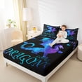 thumbnail image 4 of Homewish Animal Dragons Twin Sheet Sets 3pcs for Teens Boys Girls,Gradient Universe Galaxy Twin Fitted Sheet Microfiber,Starry Sky Breathable Flat Sheet,Lightweight Room Decor, 4 of 7
