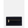 thumbnail image 2 of Scenario Women's Woven Faux Leather Clutch Wallet, Black, 2 of 4