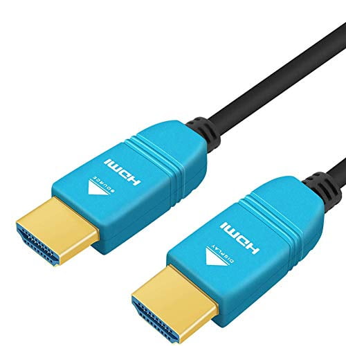 BlueAVS 30ft HDMI Fiber Optic Cable 4K 60Hz HDMI 2.0b High Speed 18Gbps HDR10 HDCP2.2 ARC Black