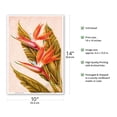 thumbnail image 2 of Bird of Paradise Flower - Hawai’i - Vintage Hawaiian Airbrush Art by Ted Mundorff c.1940s - Master Art Print 10in x 14in, 2 of 4