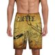 thumbnail image 1 of Balery Coffee Vintage Pantalones cortos de pijama de punto de algodón para hombre con cinturilla y bolsillos-XX-Large, 1 of 6