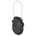 thumbnail image 2 of Candado De Cable Retráctil, Candado De Combinación De 3 Dígitos De Alta Precisión Para Equipaje, Mochilas, Maletas Con Ruedas, Viajes Cergrey Como se muestra en la descripción, 2 of 8