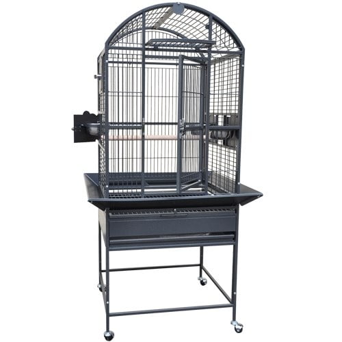 Kings Cages 9002422 Dome Top Bird Cage. (Gray/Silver.)