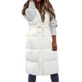 LRJTENG Large Size Women's Outerwear Vests Oversized Down Vests Women's