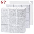 thumbnail image 1 of 6 uds paneles acústicos autoadhesivos azulejos decorativos, paneles de sonido 9 tableros de pines de malla, tratamiento acústico F, 1 of 5