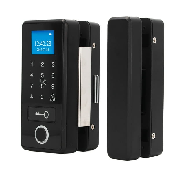 Smart Entry Door Lock, Low Battery Alarm Fingerprint Glass Door Lock 2