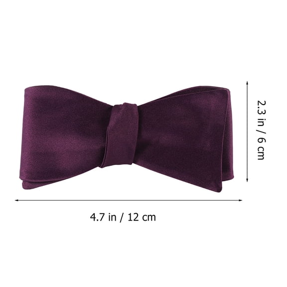 FENGGUIQU 2-Pack Men's Solid Bow Ties, Adjustable Neck Ties for Dress Suits, Weddings, Formal Events and Special Occasions