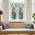 thumbnail image 4 of 89Bloom 17.7 x39.4 Inches Decorative Bird of Paradise Stained Glass Window Film, Window Film for Glass Door Heat Control Anti UV, 4 of 5