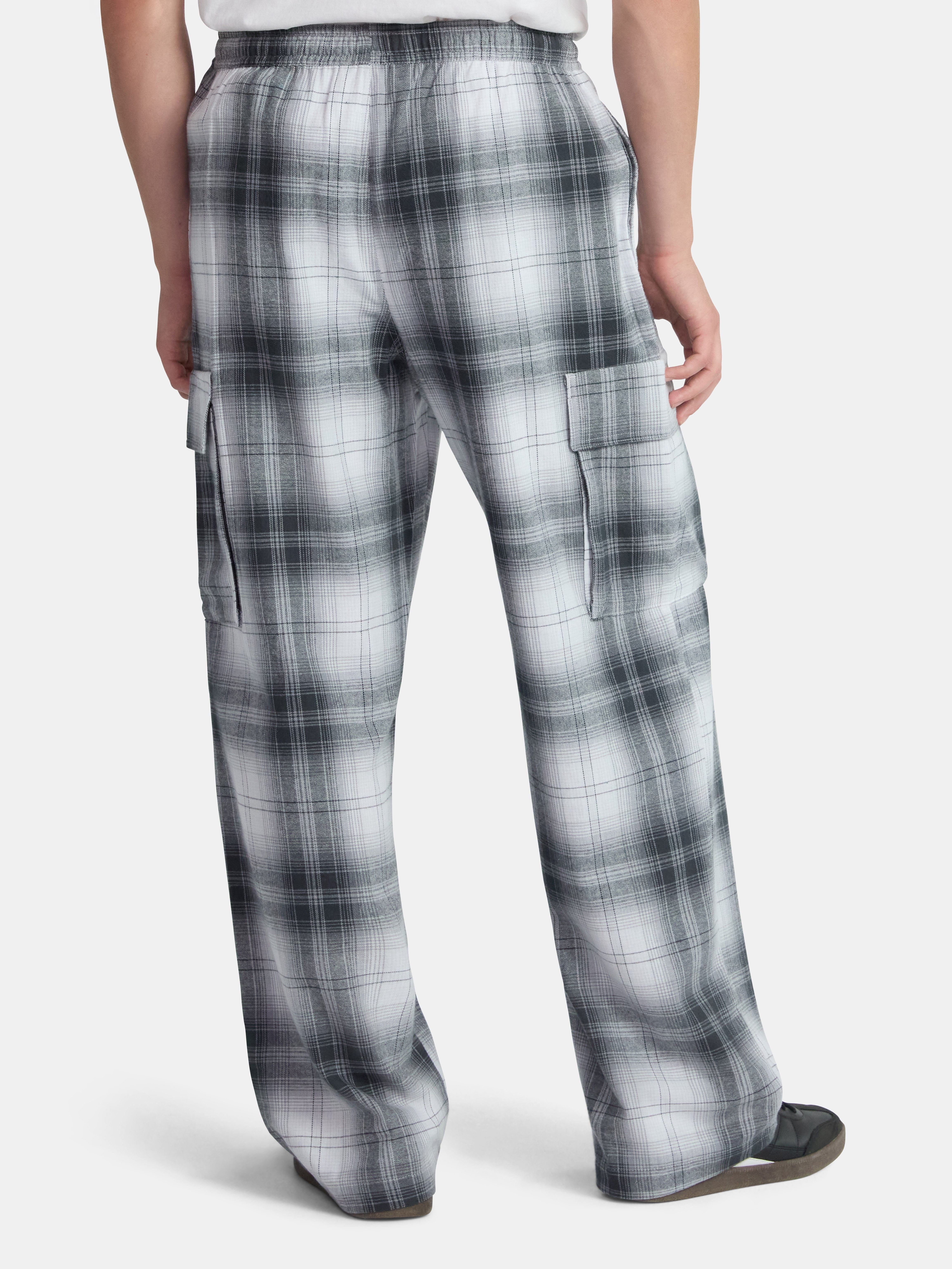 No Boundaries Flannel Cargo Pants, Men's & Big Men's