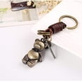 thumbnail image 4 of 1 llavero de búho de animal, llavero vintage, pequeños regalos para niños y mujeres, llaveros de cuero para coche, llavero de oso de metal, lindo llavero, pequeños regalos para niños y mujeres, vintage Rojo Verde, 4 of 5