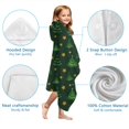 thumbnail image 7 of Dark Green Christmas Tree and Star Pattern Hooded Bath Towel，60"x35" for Ages 3 To 12 Kids, Quick Dry Lightweight Soft Microfiber Hood Beach Towel Cover Up for Kids, 7 of 7