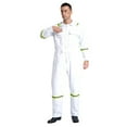 thumbnail image 6 of Sxiwei Men's One Piece Cotton Work Jumpsuit Reflective Straps Full Body Coveralls Mechanics Workwear White L, 6 of 7