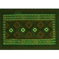 thumbnail image 1 of Ahgly Company Indoor Rectangle Southwestern Green Country Area Rugs, 2' x 4', 1 of 1