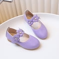 thumbnail image 4 of YunPes Girls Mary Jane Shoes Vintage Elegant Oxford Church Music Dress Shoes Toddler/Big Kids School Uniform Flats with Flower Ankle Strap, 4 of 5