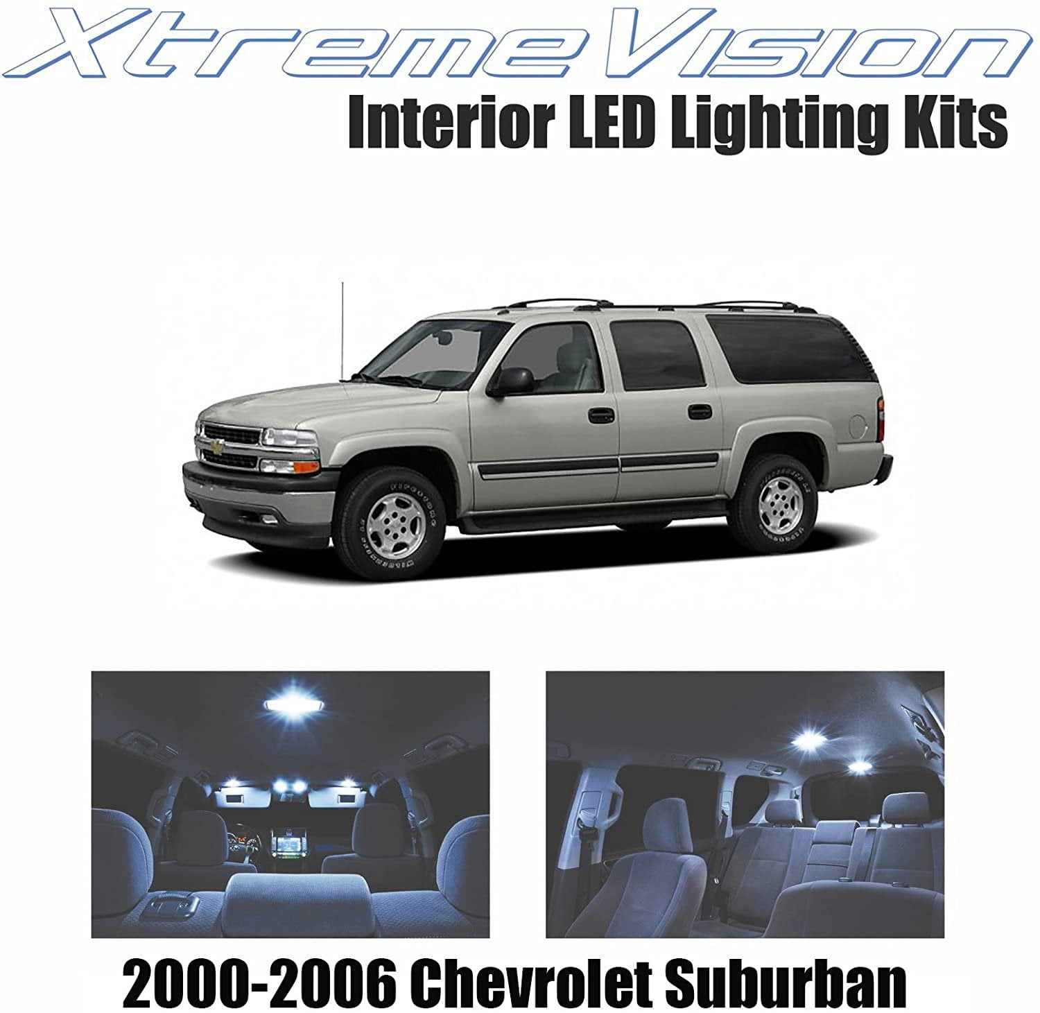 14Pcs White Interior package Kit LED Bulb Lights For GMC Yukon XL 1500 2002-2006 