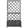 thumbnail image 7 of vidaXL Garden Trellis Planter Black 27.6"x11.8"x53.1" Solid Firwood, 7 of 7