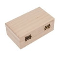 thumbnail image 6 of Retro Wooden Storage Box Plain Wood With Lid Multifunction Hinged Boxes Packing Jewelry Handmade Case Box Home Storage Tools ﻿, 6 of 10