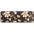 thumbnail image 5 of White Magnolia Flowers Kitchen Rugs Non-Slip Soft Doormats Bath Carpet Floor Runner Area Rugs for Home Dining Living Room Bedroom 72" X 24", 5 of 7