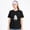 Black-15, variant on Women's Cotton T-Shirt, Peekaboo Ghost Speech Cute Graphic Crew Neck Short Sleeve Tee for Halloween Party