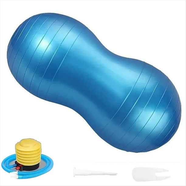 Pelota de Yoga Inflable de PVC Grueso con Forma de Cacahuete para Mujeres, Fitness, Belleza, Entrenamiento, Recuperación Posparto, Equipo de Ejercicio.