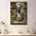 thumbnail image 4 of Funny Dog Kitchen Wall Art - Dining Room Wall Decor - American Hairless Terrier Cooking Food Canvas Prints for Farmhouse Kitchen Decor, Modern Restaurant Painting Artwork, 4 of 6