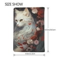 thumbnail image 3 of Pofeuu Flower Cat Couple Print Travel Document Organizer Passport Holder Men Women for Family (6.5 in x 4.5 in),Wallet Holder Credit Card Clutch Bag Case, 3 of 5
