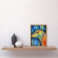 thumbnail image 2 of Komodo Dragon Vibrant Folk Art Watercolour Painting Artwork Framed Wall Art Print A4, 2 of 4
