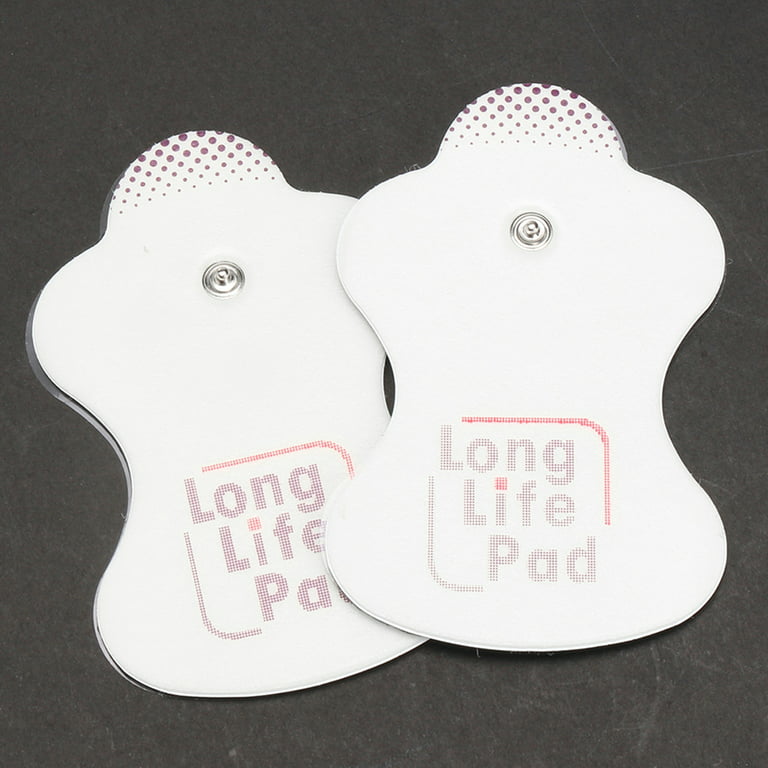 LotFancy 10 Pcs TENS Unit Replacement Pads for Omron Large Long Life Pads,  Snap Electrode Pads