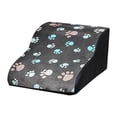 thumbnail image 4 of Rampa para perros Strade Fareast Limited 2 niveles extra ancha antideslizante cómoda con Esponja para perros pequeños acceso a sofá cama gris, 4 of 8