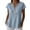 #0269-Blue, variant on Henley Tops for Women Split Neck Short Sleeve Partial Button Waffle Knit Womens Tees Relaxed Fit Everyday Wear Breathable Womens Blouses