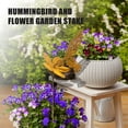 thumbnail image 2 of Rusty Lookings Hummingbird Flower Stake Outdoor Backyard Garden Decorative Stake with Weather Iron Yard Decors, 2 of 9