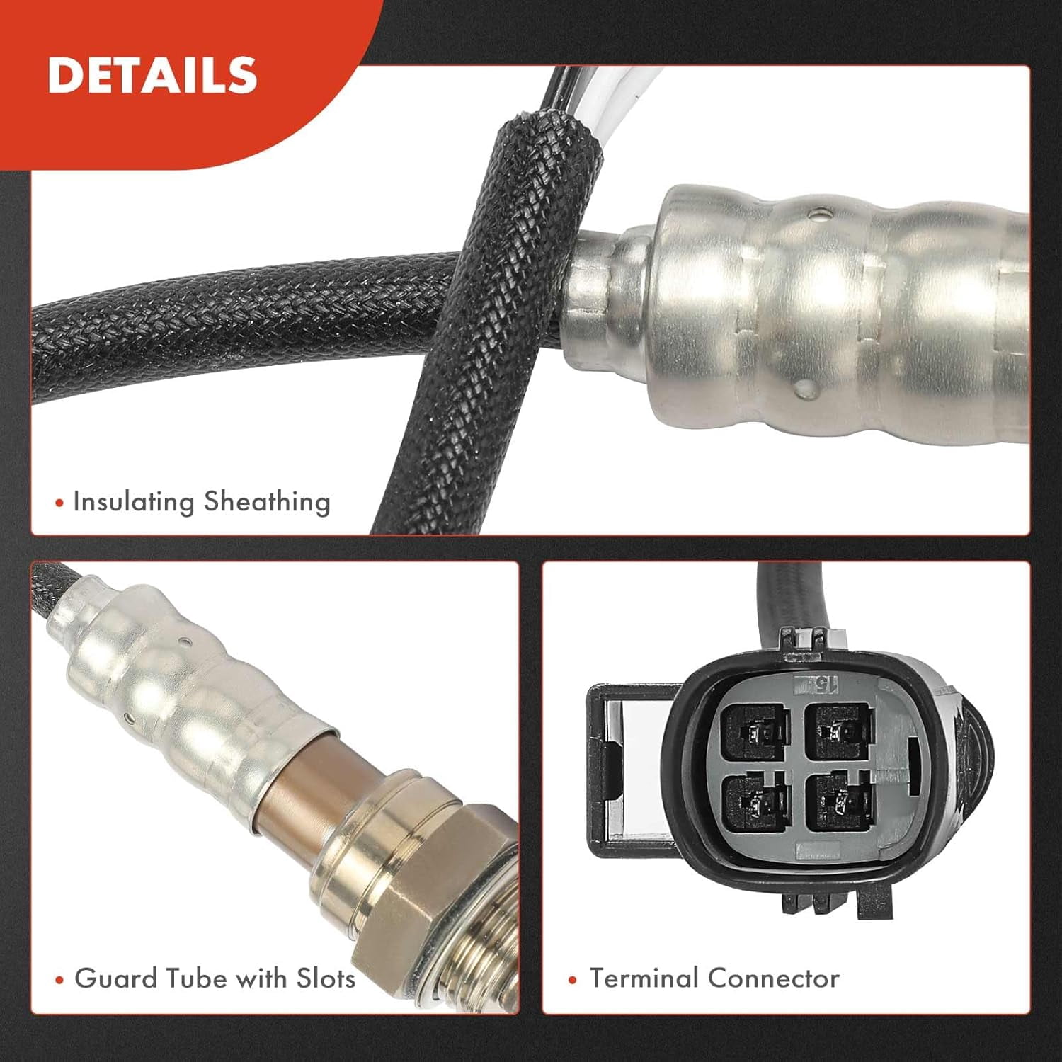 A-Premium O2 Oxygen Sensor Compatible with Ford Focus 2008 2009 2010 2011 2.0L, Upstream and Downstream, 2-PC Set