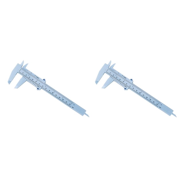 Riwesomey Calibre Vernier deslizante de 150mm, calibre de regla de plástico, herramienta de medición de apertura de doble escala, experimento de Type5 NO5 Riwesomey CBP048710