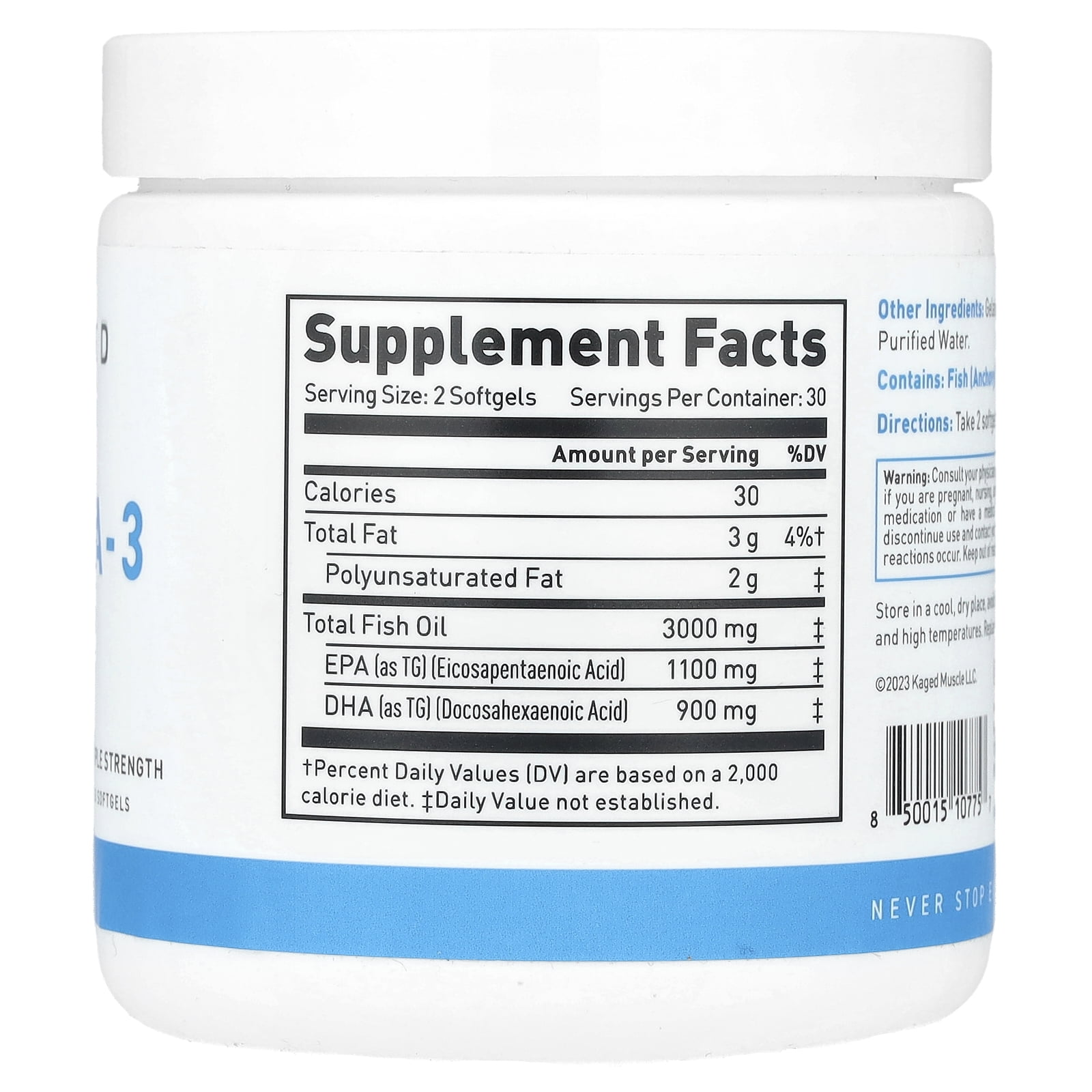 Kaged Omega-3, Triple Strength, 60 Softgels
