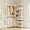 White, variant on Onbrill L2 Wall Mounted Clothes Rack, Industrial Pipe Closet Organizers System with 2 Telescopic Rod & 6 Shelves