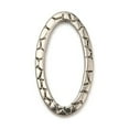 thumbnail image 4 of Non-304 Stainless Steel Linking Rings Textured Oval Stainless Steel Color 24x13x1.5mm Inner Diameter: 20x9mm, 4 of 4