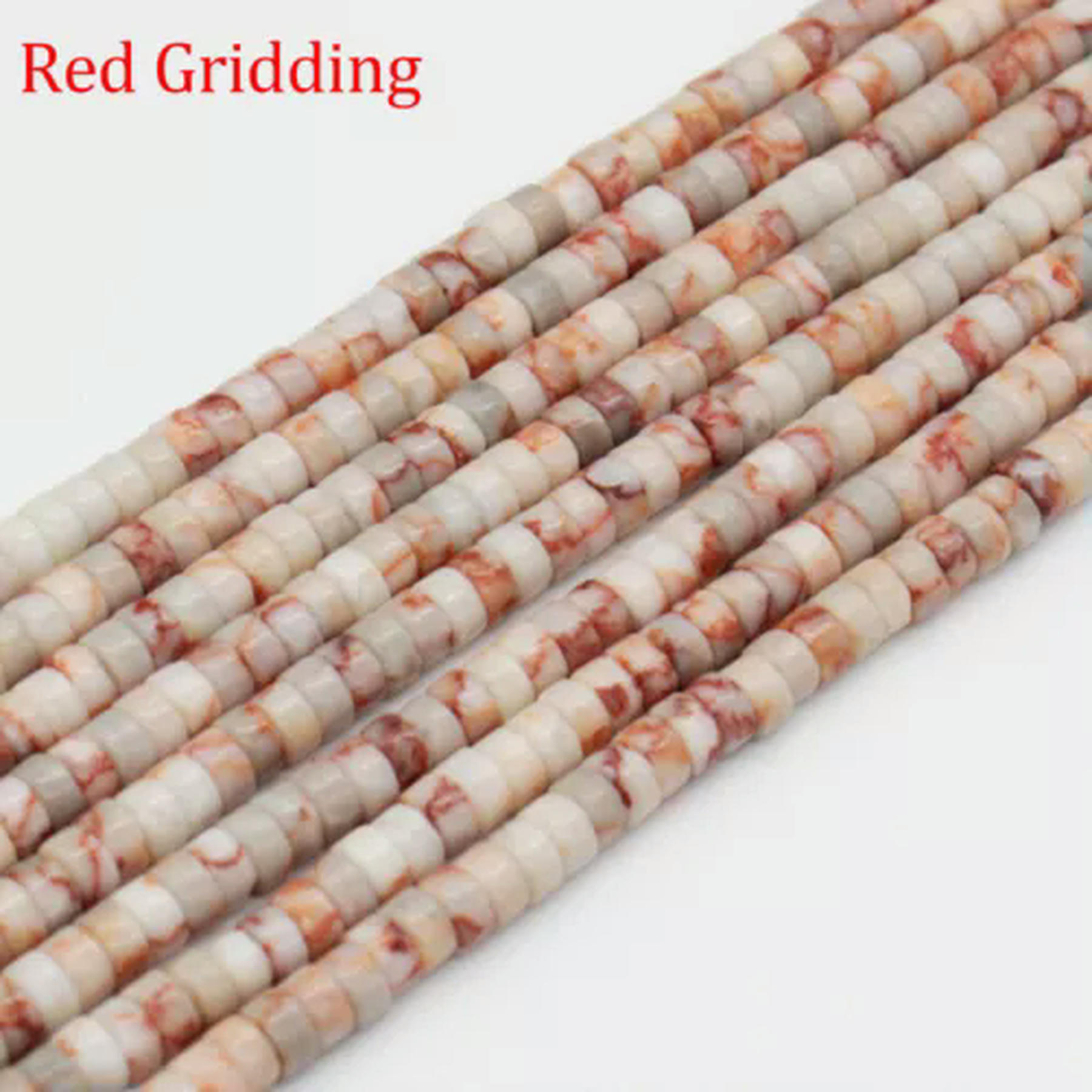 2x4mm Assorted Gemstones Rondelle Crystal Spacer Loose Beads for Jewelry Making