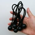 thumbnail image 3 of yotijay 6pcs 5" BALL BUNGEE CORD Tarp Elastic Tie Down Strap Canopy Fastening Loops Black 5 inch, 3 of 9