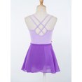 thumbnail image 3 of ranrann Girls Kids Sleeveless Ballet Dance Dress Gymnastic Leotard with Wrap Skirt Dancewear Outfit Lavender 3-4, 3 of 6
