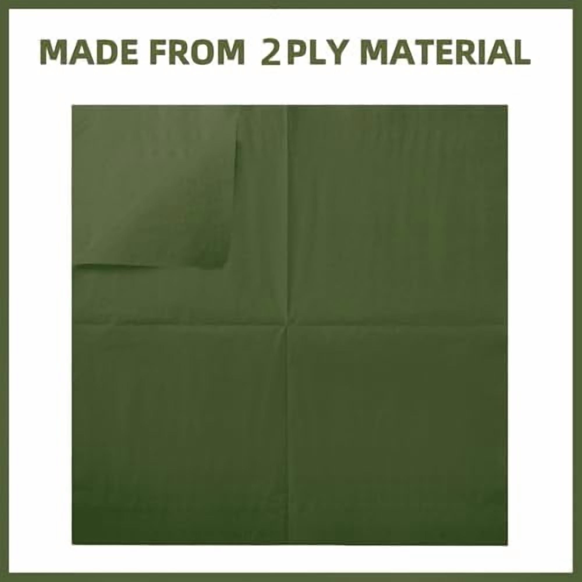 200 Pack Cocktail Napkin 2-Ply Dessert Napkins Folded 5 x 5 Inches Disposable Napkins for Dinner Wedding Birthday Party Bridal Anniversary Reception Event (200, Green)