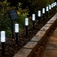 thumbnail image 5 of Christmas Clearance!—less than $1 each, 20 LED Solar Column Ground Stake Lights with 3 colors to choose from for Garden Walkway Outdoor Decor(White), 5 of 6