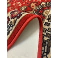 thumbnail image 4 of Custom Size Runner Rug Skid Resistant Backing Oriental Red Medallion Design Pick Your Own Size Rug Runner, Cut to Size Red Roll Runner Rug By Feet Customize in USA Facility, 4 of 8