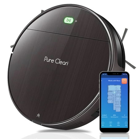 Pure Clean PUCRC850 - Smart Vacuum Cleaner - Automatic Robot Cleaning Vacuum with App Download and Remote Control