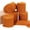 brown, variant on 4 Rolls 1-1/2 Inch White Cream Chiffon Silk Ribbon 22yds Handmade Fringe Ribbons Set for Wedding Invitations, Bridal Bouquets, Gifts Wrapping, DIY Craft (Cream White, 22yds, 1.5") cream 1 1/2inch