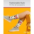 thumbnail image 5 of MeMoi Women's Nashville Bamboo Crew Socks - Womens - Female, 9-11, Oatmeal Heather, 5 of 7
