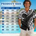 thumbnail image 7 of KUIFORTI Couple Matching Outfits Fashionable Mens Casual Shirts Hawaii Dress Polynesian Tribal Breathable Short Sleeve Button Down with Soft Fabric for Summer Vacation Trip, 7 of 7