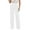 p-White89, variant on Hifoo Women Stretchy Straight Leg Pants Comfy Solid Color Classic High Waisted Wide Leg Long Bootcut Pant Slacks Work Office Trousers Breathable Slacks
