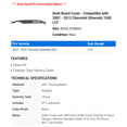thumbnail image 2 of Dash Board Cover - Compatible with 2007 - 2013 Chevy Silverado 1500 LTZ 2008 2009 2010 2011 2012, 2 of 2