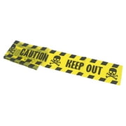 Caution Tape Outdoor Decoration, Black and Yellow, 3" x 20', Halloween by Way To Celebrate